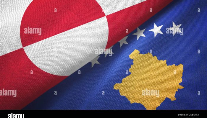 greenland-and-kosovo-two-flags-textile-cloth-fabric-texture-2DBD1K9