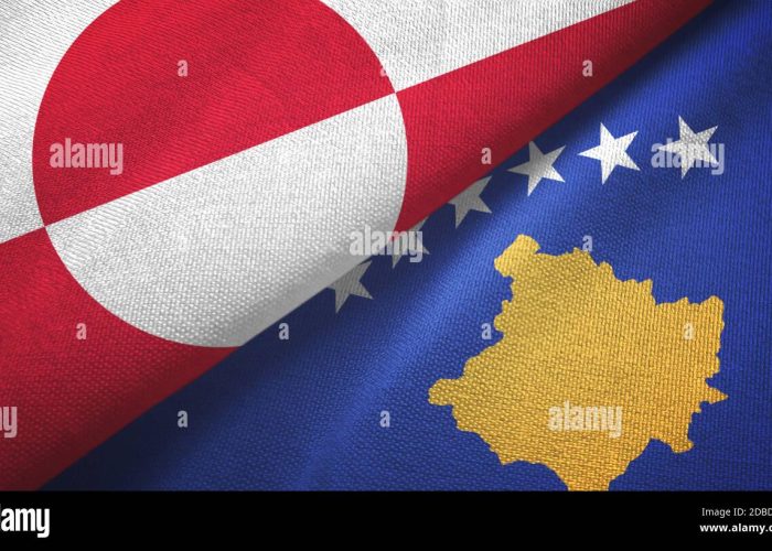 greenland-and-kosovo-two-flags-textile-cloth-fabric-texture-2DBD1K9