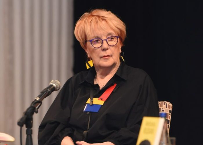 08, March, 2024, Belgrade - Vedrana Rudan came to Belgrade to celebrate the Eighth of March with readers at the promotion of the book "Blacks in Florence", which was held in the Great Hall of the SKC. Verdana Rudan. Photo: Zorana Mandic/ATAImages


08, mart, 2024, Beograd - Vedrana Rudan je u Beograd sa citaocima proslavila Osmi mart na promociji knjige "Crnci u Firenci", koja je odrzana u Velikoj sala SKC-a. Photo: Zorana Mandic/ATAImages